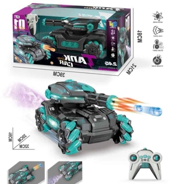 🛡️ Tanque RC de Combate Dual Control | Luces, Vapor, Disparos y Sensor de Movimiento 🚀🔥 - Image 2