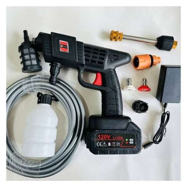 💦 Hidrolavadora Portátil Inalámbrica 120V con Batería de Litio y 3 Modos de Presión - ¡Limpieza Potente en Cualquier Lugar! ✨ - Image 2