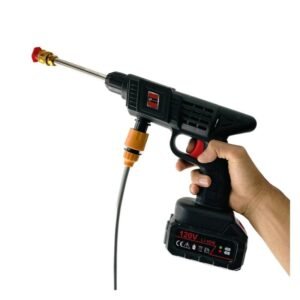 💦 Hidrolavadora Portátil Inalámbrica 120V con Batería de Litio y 3 Modos de Presión - ¡Limpieza Potente en Cualquier Lugar! ✨