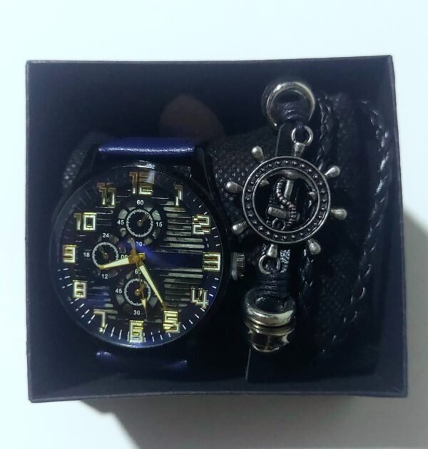 Reloj de Cuarzo con Pulsera  🎁 (color azul) - Image 7