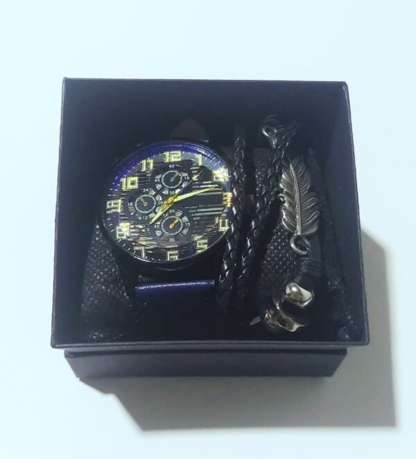 Reloj de Cuarzo con Pulsera  🎁 (color azul) - Image 5