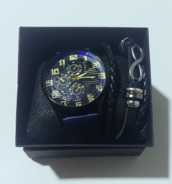Reloj de Cuarzo con Pulsera  🎁 (color azul) - Image 4