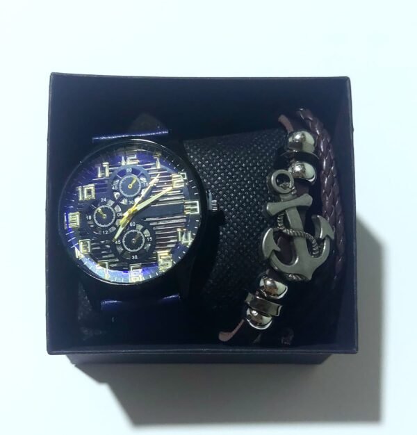 Reloj de Cuarzo con Pulsera  🎁 (color azul) - Image 6