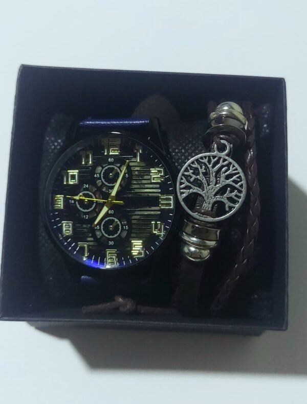 Reloj de Cuarzo con Pulsera  🎁 (color azul) - Image 2