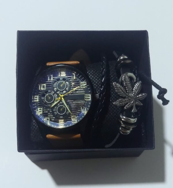 Reloj de Cuarzo con Pulsera  🎁 (color beige) - Image 4
