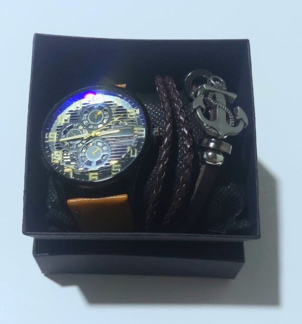 Reloj de Cuarzo con Pulsera  🎁 (color beige) - Image 3