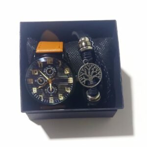 Reloj de Cuarzo con Pulsera  🎁 (color beige)
