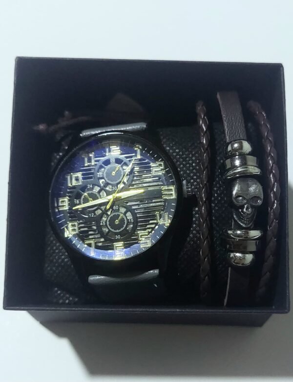 Reloj de Cuarzo con Pulsera  🎁 (color gris) - Image 3